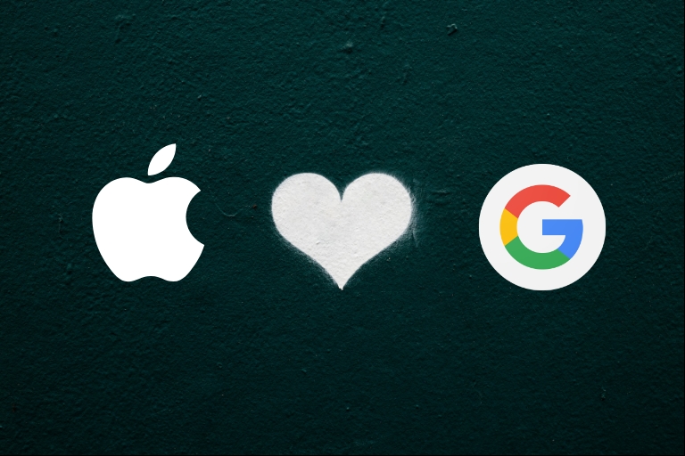 Apple hearts Google